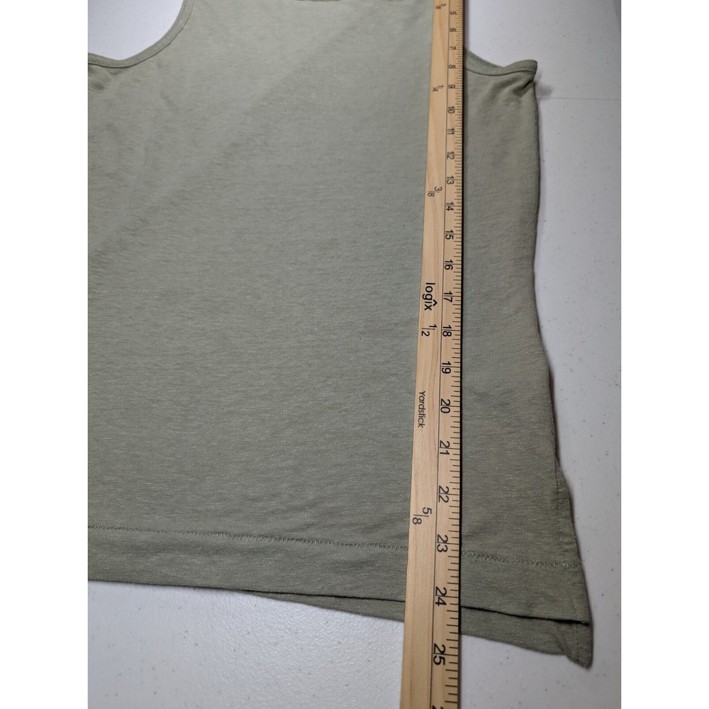 Madewell Women's Tank Top Size XS Olive Green/Gray Linen Blend Boho‎ Beachy - Picture 9 of 9